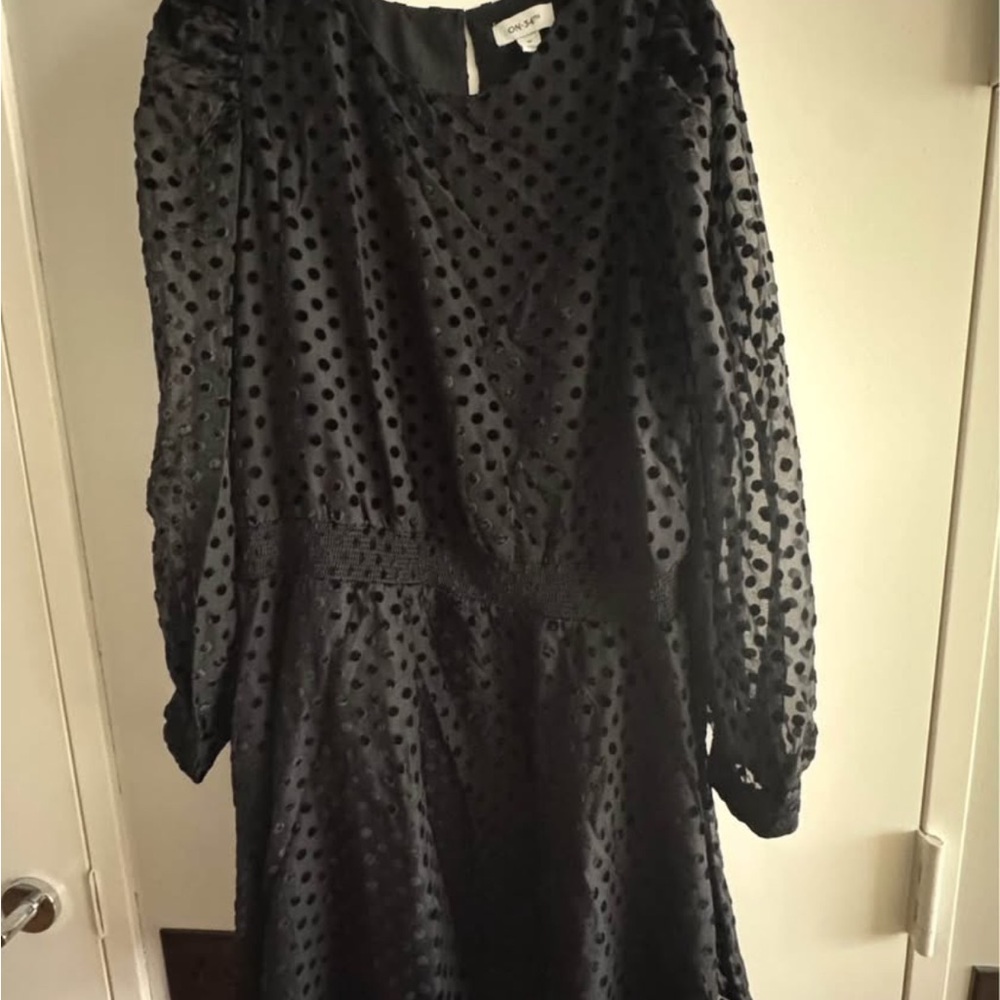 Elegant Black Long Sleeve Dress
